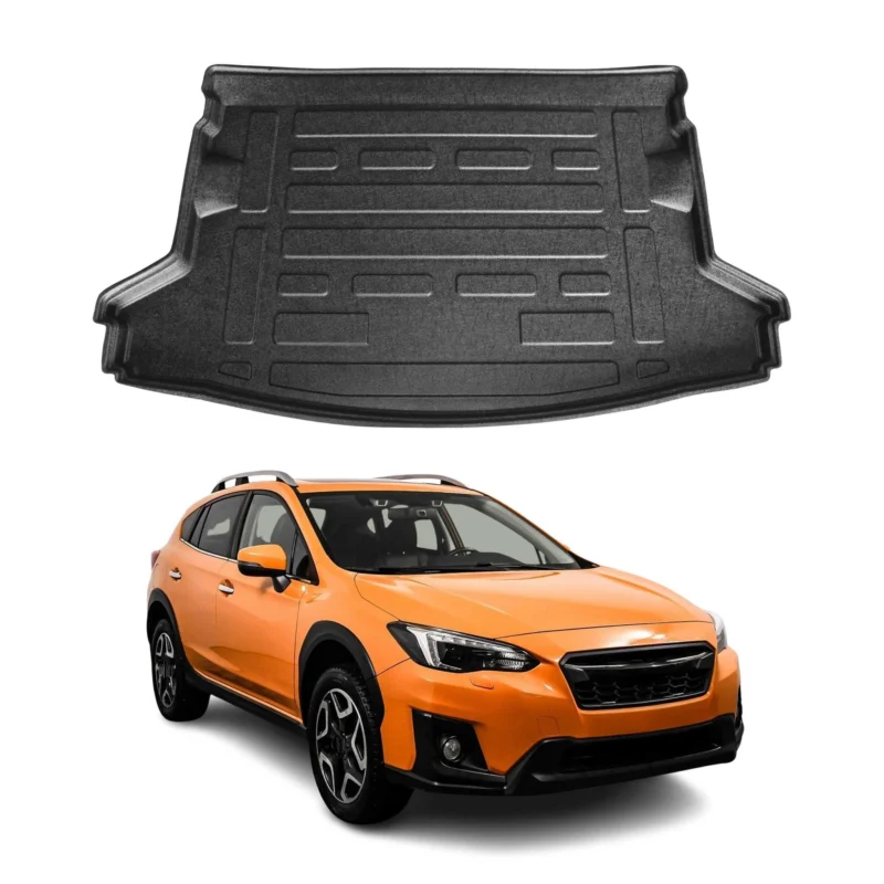 Kofferraumwanne Laderaumwanne für Subaru XV 2012-2017 Gummi TPE Schwarz