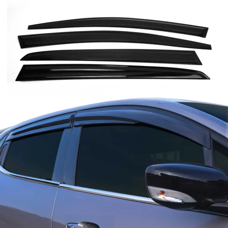 Windabweiser Regenabweiser für VW Golf mk5 2003-2009 Schwarz Acryl 4 tlg