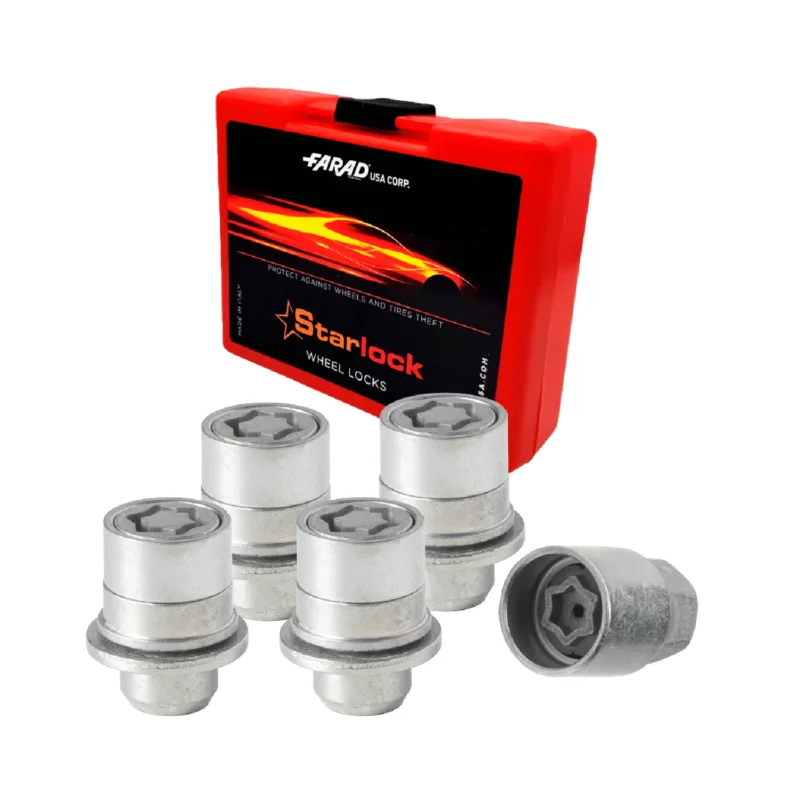 Radschloss Satz für Citroen C-Crosser 2007-2012 Felgenschloss Silber 4x M12X1.5