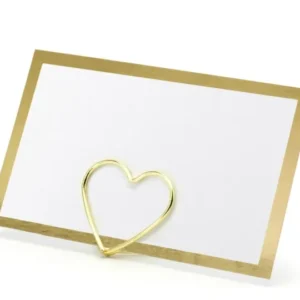 Naamkaartjes Goud Lijst 9,5cm 10st van Partydeco koop je bij Partywinkel