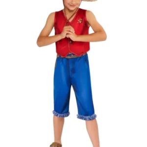 One Piece Monkey D. Luffy Kostuum Jongens van Rubies koop je bij Partywinkel