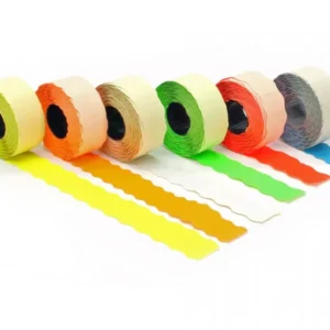 Price label 22x12 mm white permanent 1500 pcs. per roll (1 roll)