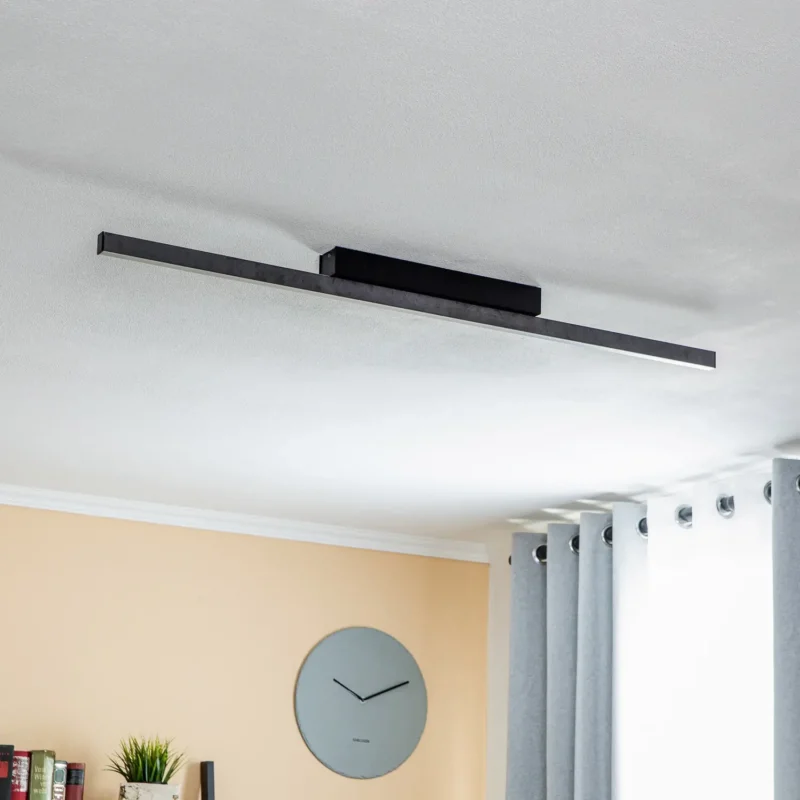 B-Ware Quitani Led Deckenleuchte Lampe Zino Schiefer Leuchte Grau Dimmbar Aluminium - 4251911770230