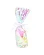 Plastic Bags round Bottom Iridescent 7x25,4 cm with paper insert