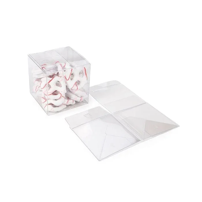 rPET Crystal Clear Pop & Lock Box 7.6x7.6x7.6 cm