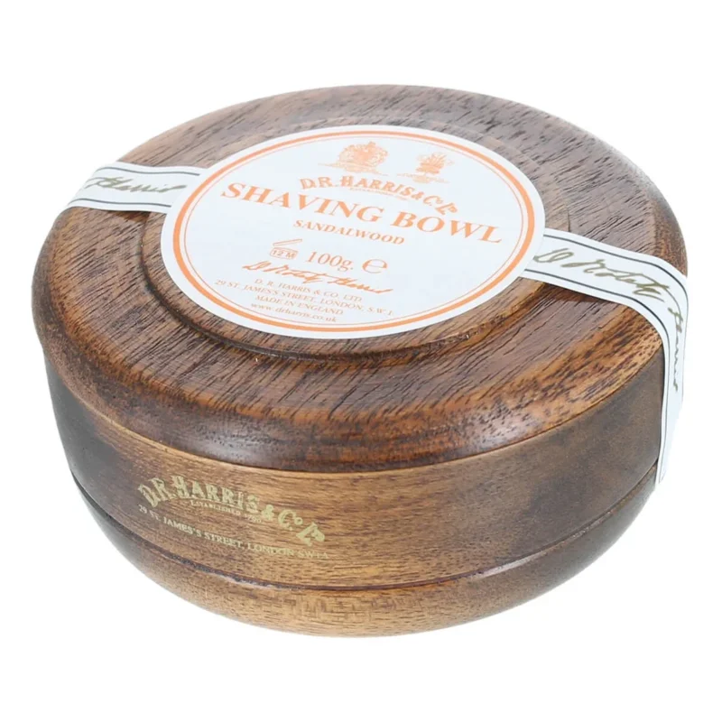 Sandelholz Rasierseife in Mahagoni-Holzschale, 100 gr.