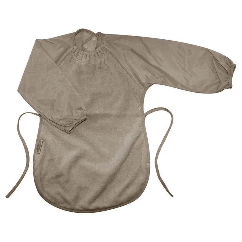 Silly Billyz Slabbetje Messy Eater Taupe koop je bij Babywinkel