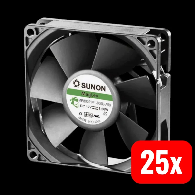 B-Ware Sunon Axiallüfter Ventilator 12 V/Dc 61.16 M³h Me80201 V1 000 U A99 25 Stück - 4064161261324
