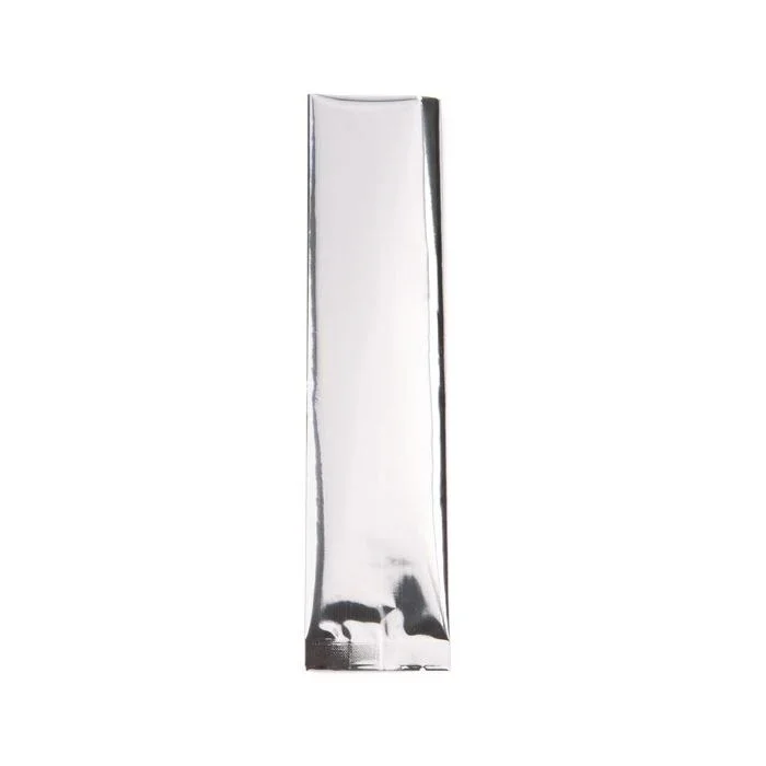 Plastic Bags Silver 7.5x20.3cm Metallised and Sealable