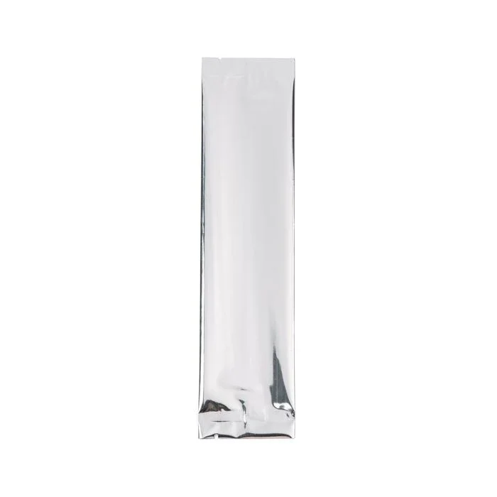 Plastic Bags Silver 5x20.3cm Metallised and Sealable