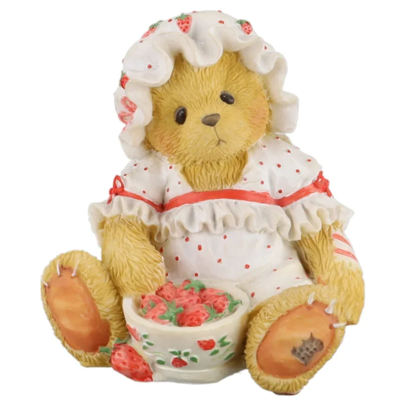 Teddy 156310 Tara Girl With Bowl Of Strawberries Figurine Enesco Cherished Teddies mit OVP