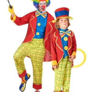 Zirkusfamilie Clowns Erwachsene Kind