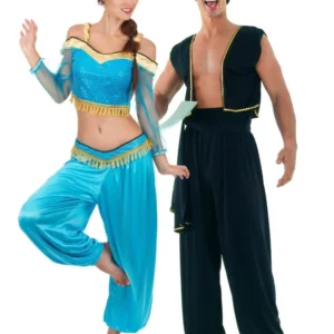 Orientalisches Paarkostüm für Erwachsene bunt