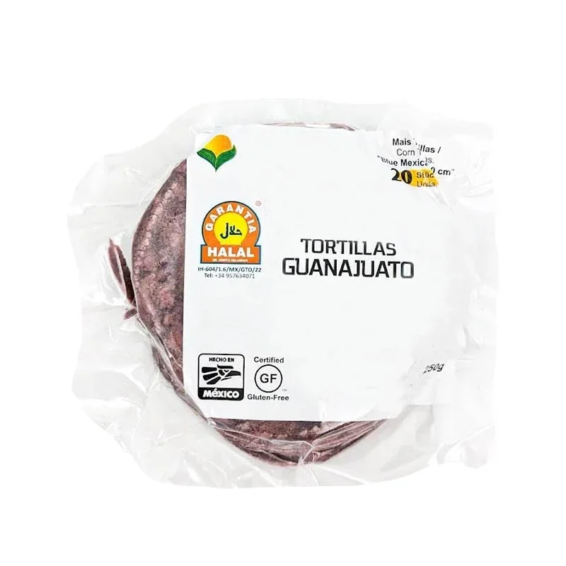 Tortillas aus blauem Mais 20 Stück (Klein) 250g