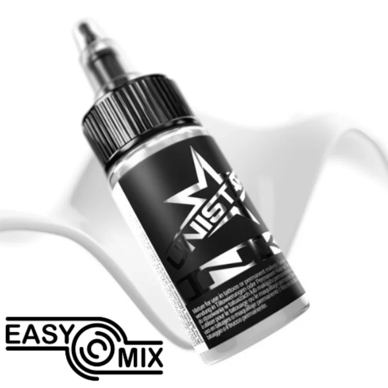 UNISTAR INK Top Basic White 30 ml – Weiße Tattoofarbe REACH-konform