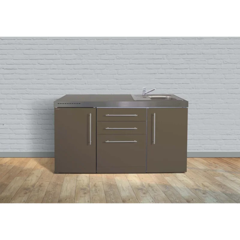 Stengel - Mini-Küche Miniküche Premiumline MPGSMM160GSIKFliBre Mokka metallic