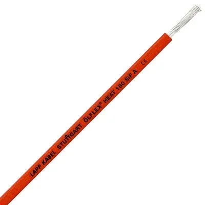 Lapp Kabel&Leitung - Energiekabel >= 1 kV, für feste Verlegung ÖLFLEX HEAT 180 SiF A 1249682/100 1x0,5 OG − 100 Meter