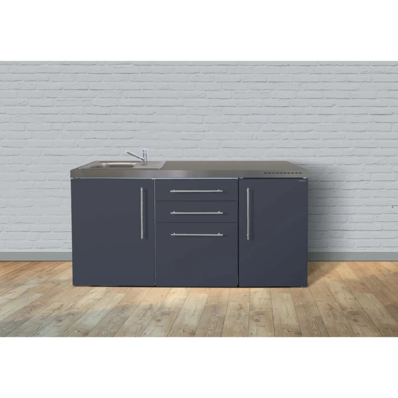 Stengel - Mini-Küche Miniküche Premiumline MPSG170KSKSreBli2Sn Schiefergrau