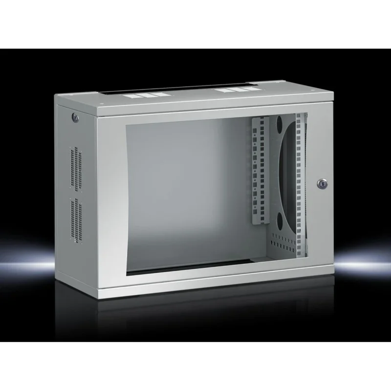 Rittal - Netzwerkgehäuse FlatBox 9HE 600x400x492mm DK 7507.010 Sichttür