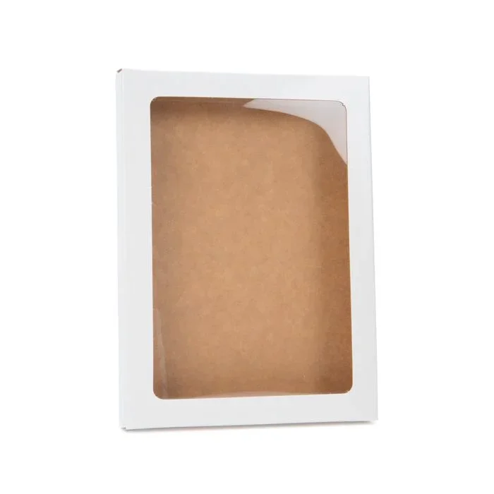 Kraft Gift Boxes glossy White 11.5x1.5x15cm