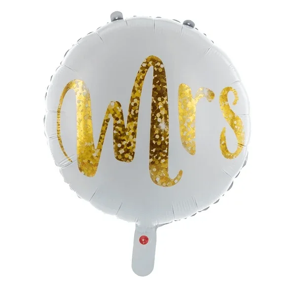Witte Helium Ballon Mrs Leeg 45cm van VDV Benefit koop je bij Partywinkel