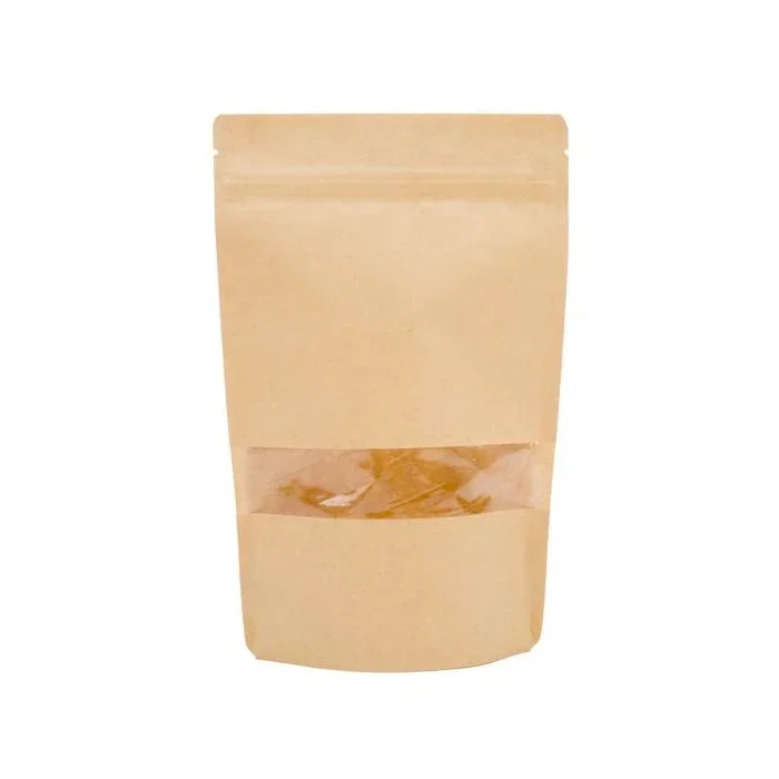 Stand Up Pouches Kraft 15x9x23cm with Window