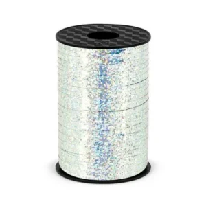 Zilver Lint Holografisch 5mm 225m van Partydeco koop je bij Partywinkel